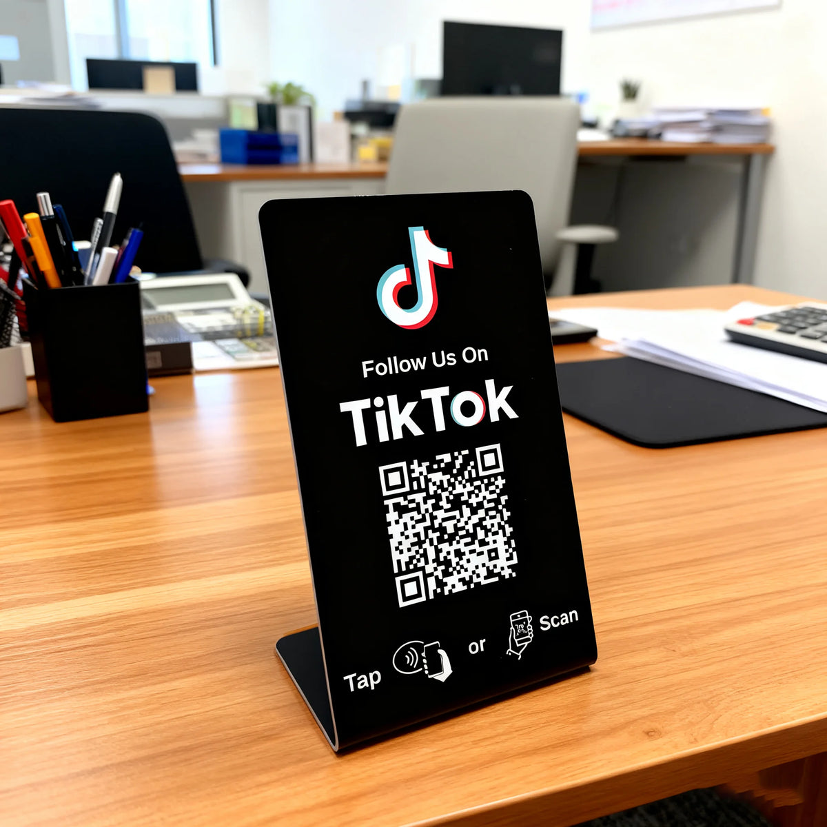 Nfc 215 Programmable QR Code Google Review Card NFC Station Table NFC Google Reviews Display Bending Card Standing Brand Bracket